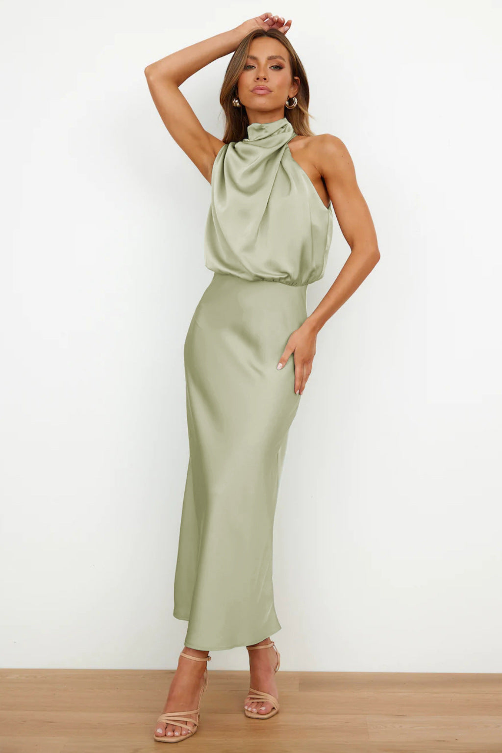 Katherine | Abito in satin Elegante