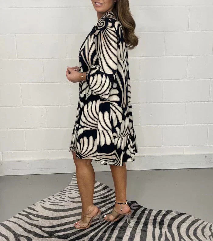 Fenella - Abito midi Impreso con Scollo a V