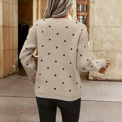 Nicole - Maglione in maglia a pois