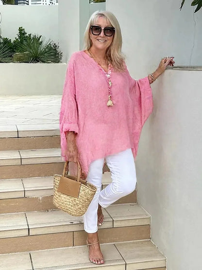Caelina - Camicia Basic a maniche lunghe