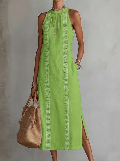 Abito maxi Vittoria - Eleganza Senza tempo e Ricamo artigianale