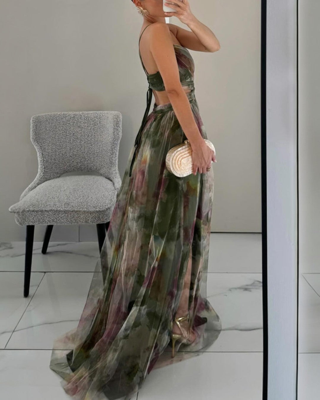 Giselle™ | Incantevole Abito maxi con Stampa floreale