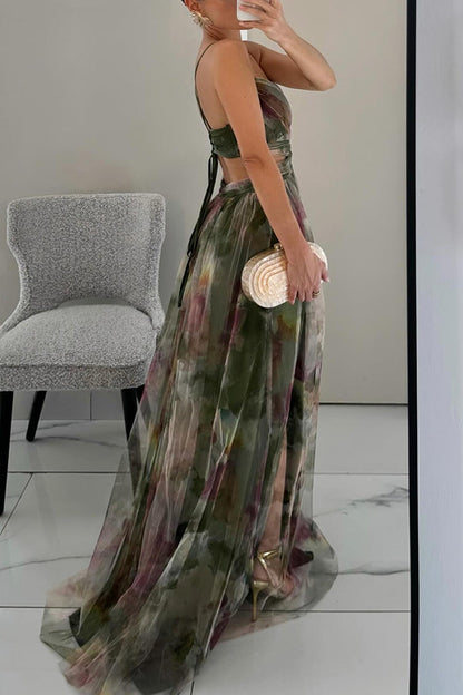 Jennifer | Abito maxi Floreale Elegante