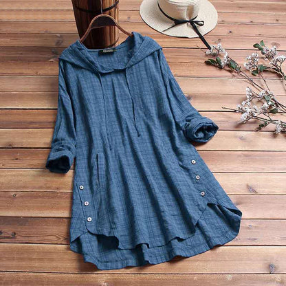 Blusa Antoinette Ternet con Capucha - Stile Quotidiano Comfortevole