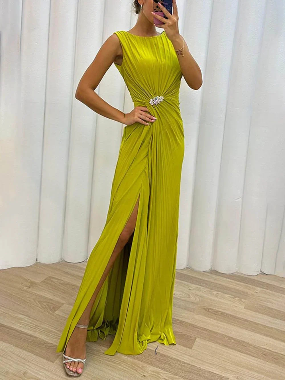 Kendra - Abito maxi Con Corte Lateral Che Accentualla Figura