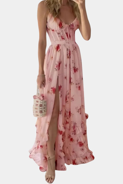 Luna Abito maxi Corsetto Floreale