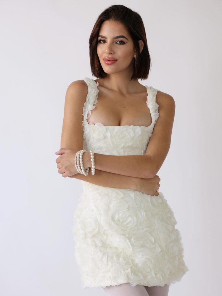 Mini Abito Corset Blossom Embrace