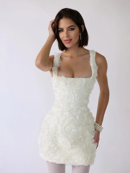 Mini Abito Corset Blossom Embrace