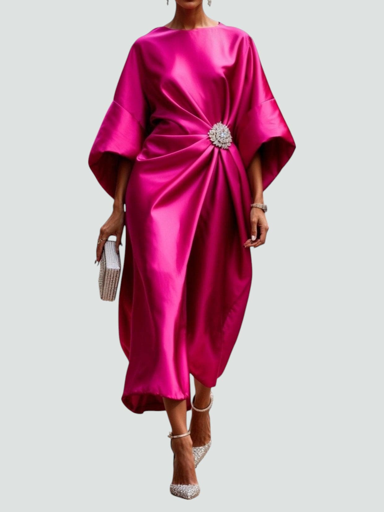 Zoey - Elegante Abito lungo di Raso