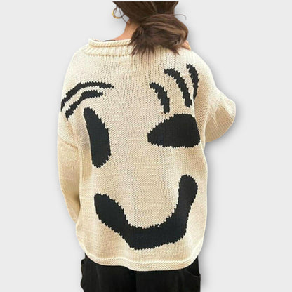 Maglione in maglia Abstracto Fatto a mano