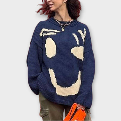 Maglione in maglia Abstracto Fatto a mano