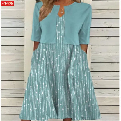 Ivy – Completo Midi Floreale Elegante