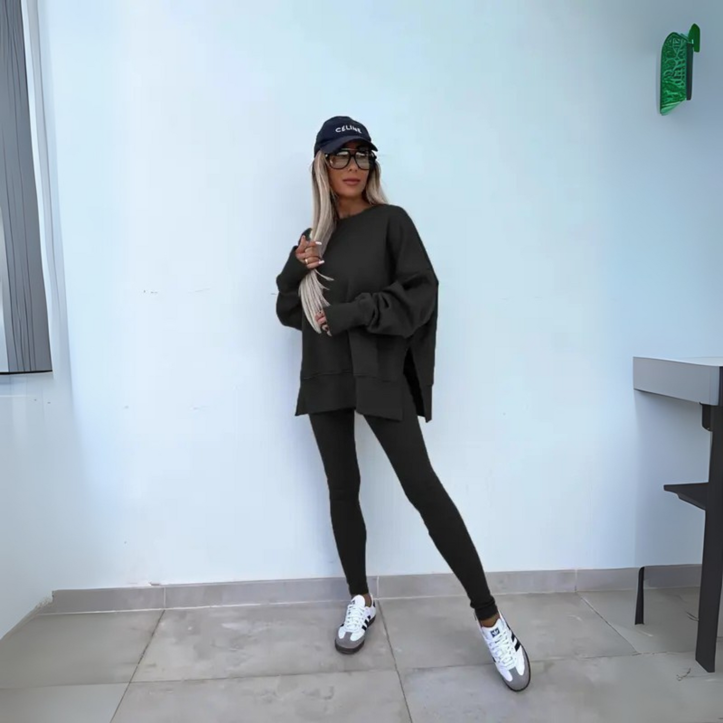 MADISON – SET DI FELPA OVERSIZE E LEGGINGS
