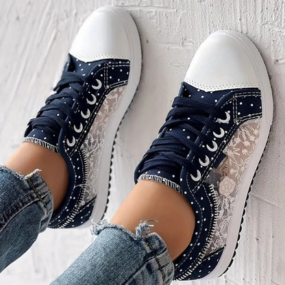 Elettra - Sneakers floreales leggere