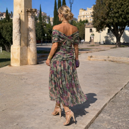 Mikaela - Abito maxi Off-Shoulder