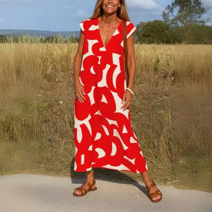Tatiana™ | Abito maxi con Dettagli di Ricamo.