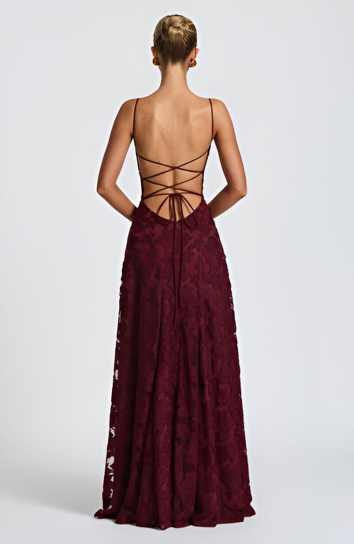 Alona - Abito maxi di Corsetto in pizzo Elegante