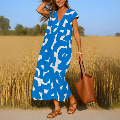 Tatiana™ | Abito maxi con Dettagli di Ricamo.