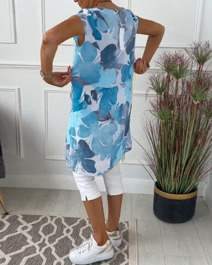 BLUSA LARGA DI FIORI KLARISSA