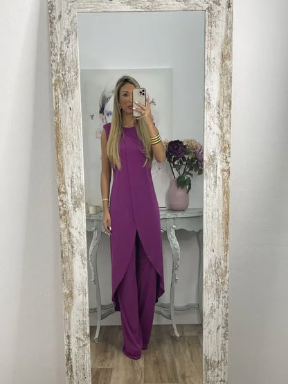 ELODIE – SET DI TOP E PANTALONI ULTRA-MORBIDO