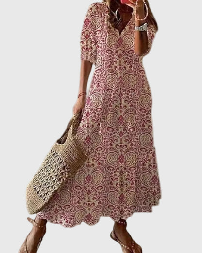 Amalia | Abito maxi Boho Vintage estivo