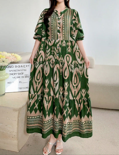 ELENA – ABITO MAXI BOHEMIO DI FIORI
