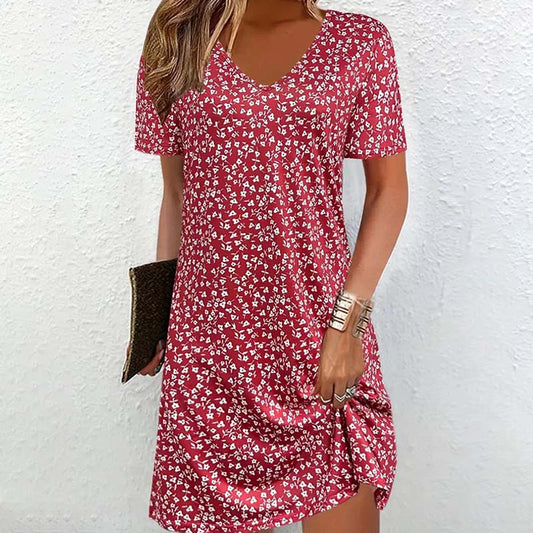 Rachel | Abito Corto Casual con scollo a V