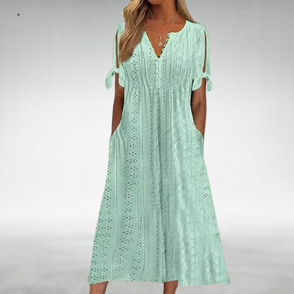 NATALIE – ABITO ESTIVO AZZURRO CON OJAL