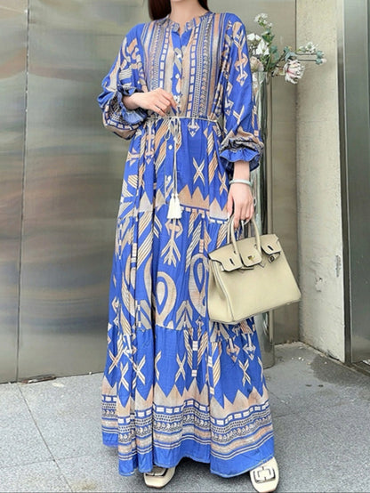 ELENA – ABITO MAXI BOHEMIO DI FIORI
