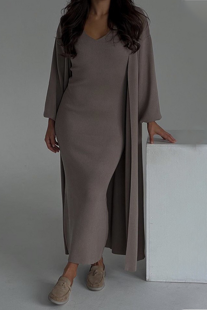 MILENA – SET CASUAL DI COLLO ROTONDO E MANICA LUNGA