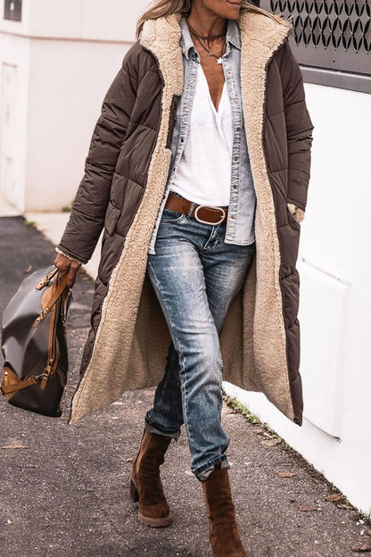 Johna – Cappotto reversibile di Sherpa Luxe