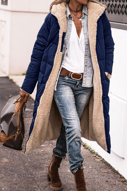 Johna – Cappotto reversibile di Sherpa Luxe