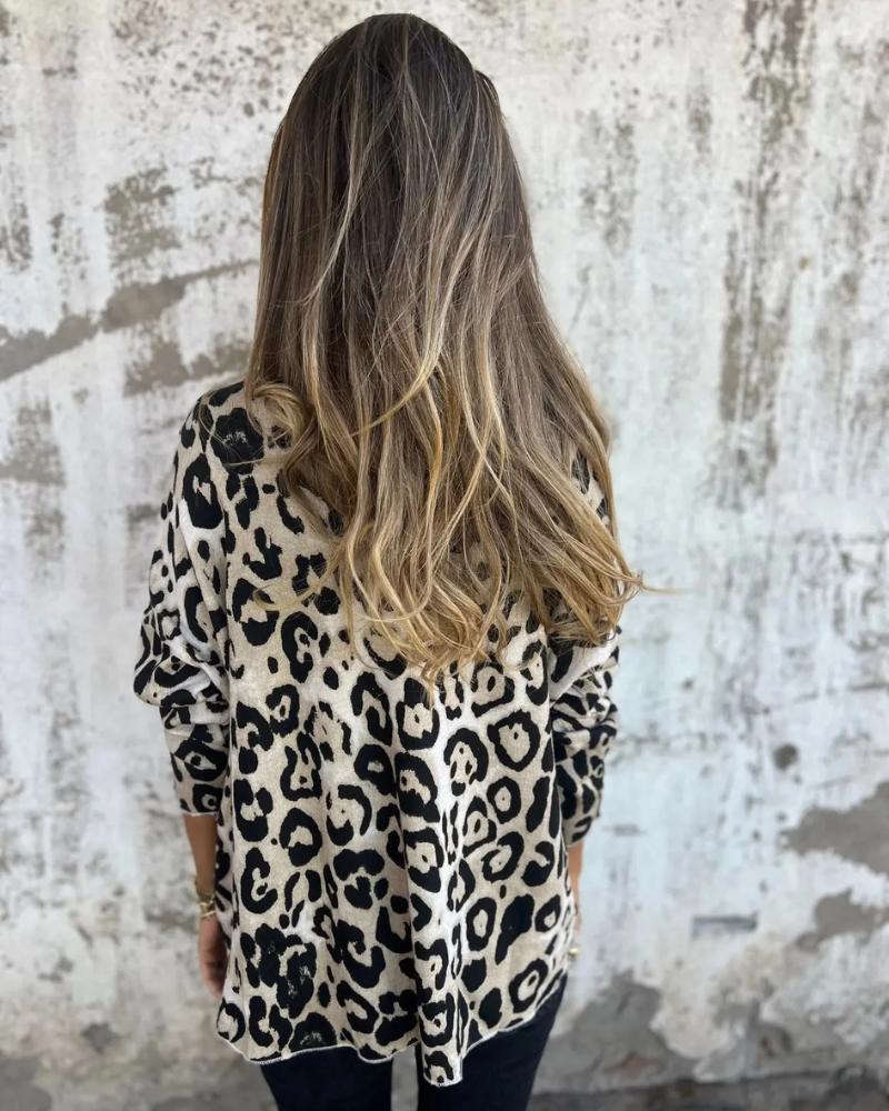 SERANA - BLUSA DI STAMPA DI LEOPARDO