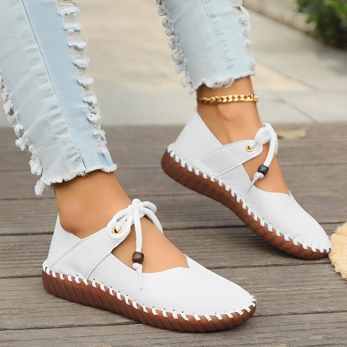 Carla - Scarpe classici con lacci e suola blanda da donna