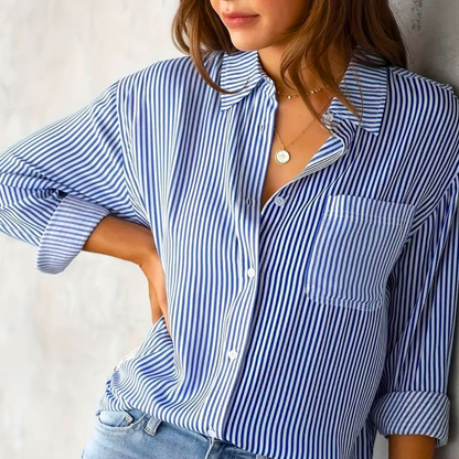 Blusa a Righe Casual per Donne