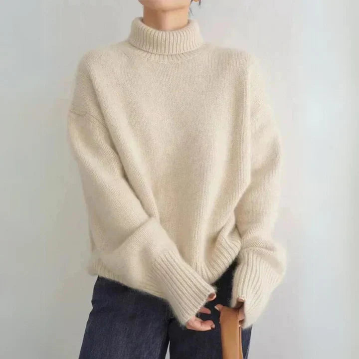 Maglione a collo alto in Cachemire morbido e Elegante