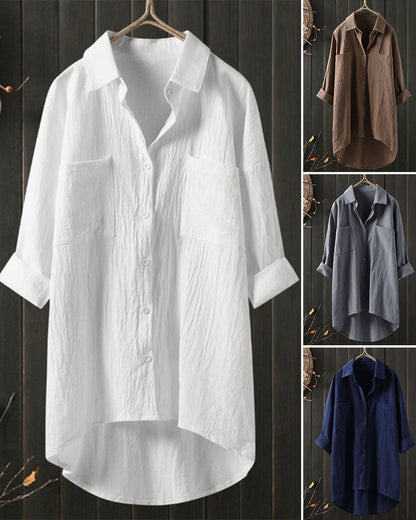 Olivia™ - Blusa Larga e Comoda di Tinta unita