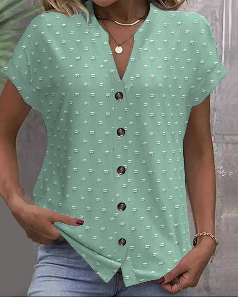 Amarys | Camicia di collo a V con bottoni