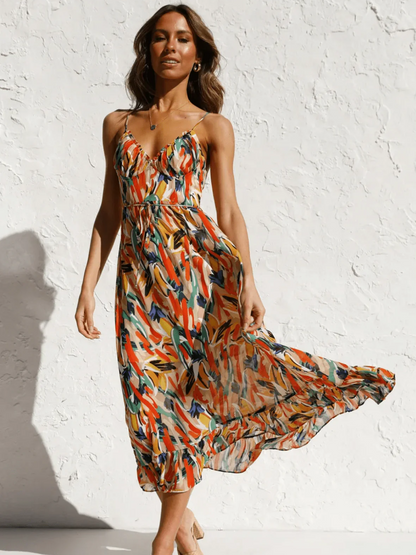 Chiara - Abito midi Colorido donna | Eleganza Estiva