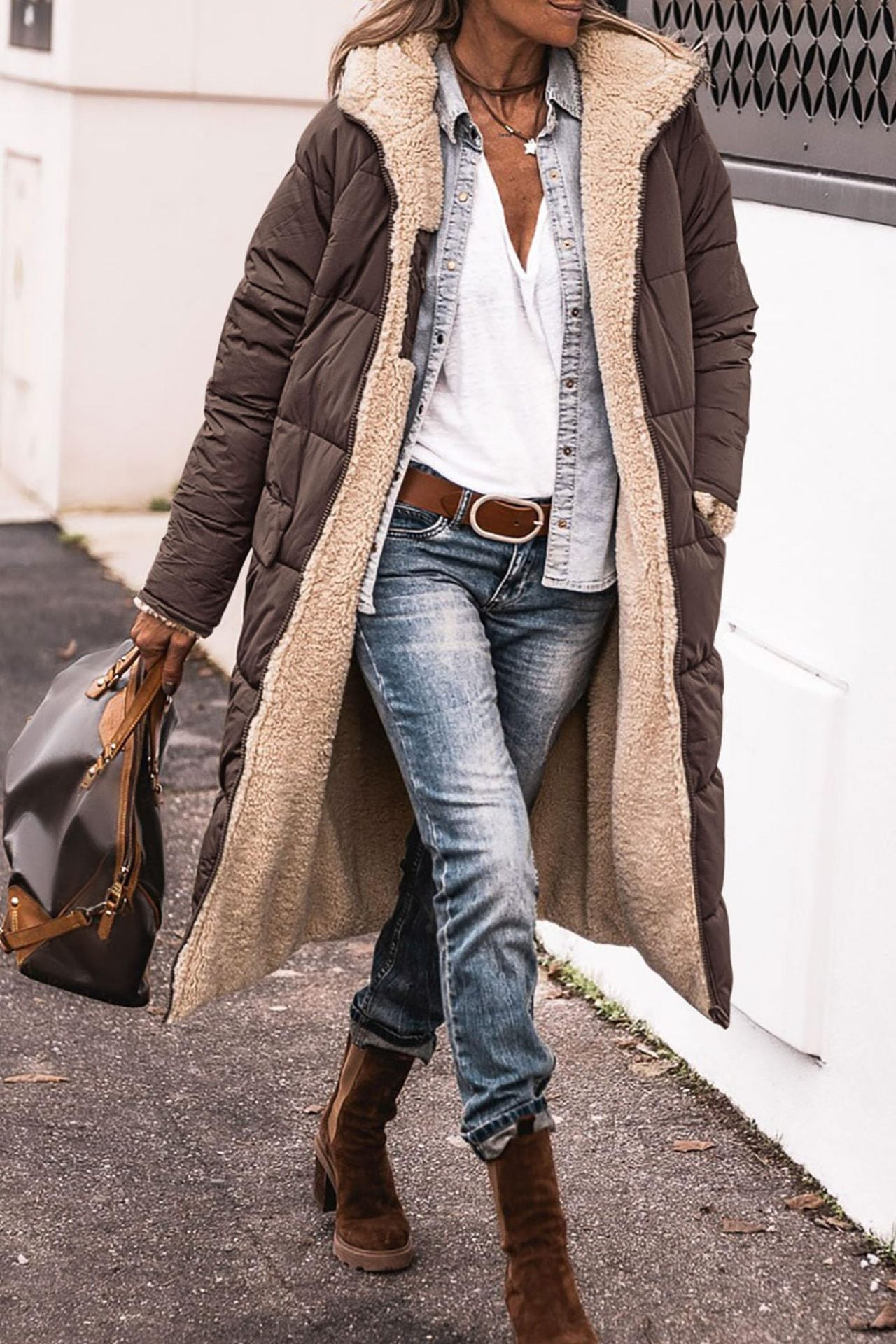 Sasha™ | Cappotto reversibile elegante Premium