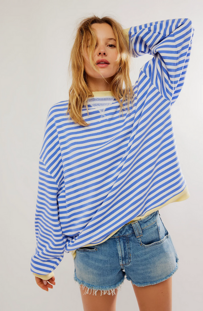 MIKAELA – MAGLIONE A RIGHE RILASSATO