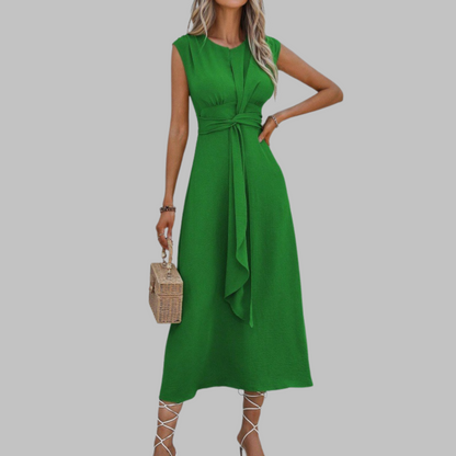 Abito lungo Elegante Senza maniche Collo rotondo - Abito maxi Chic per donna