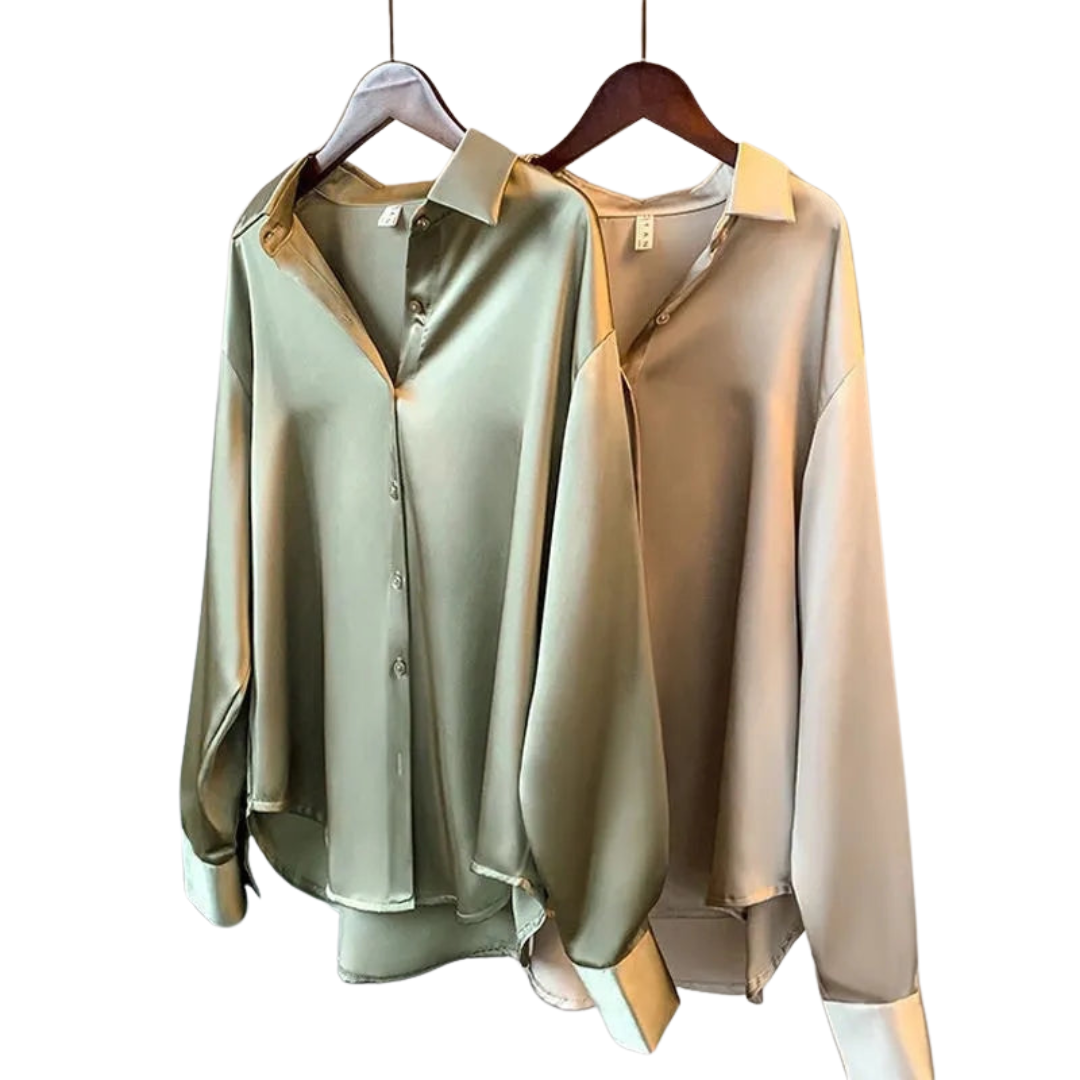 CAMICIA LARGA DI SATIN EDEN