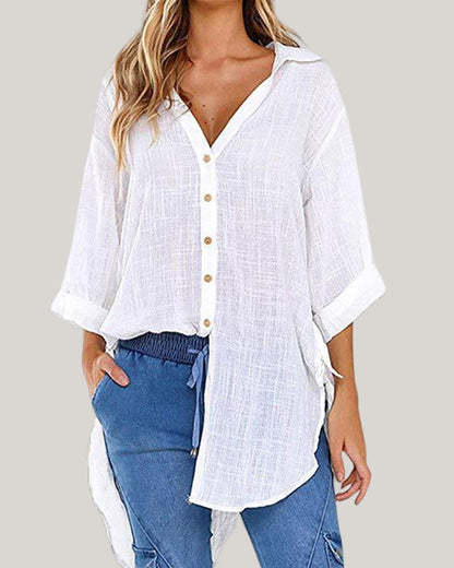 Camicia Larga con Lazos ai Lados