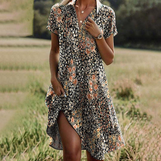 Marissa | Abito Casual Floreale con scollo a V