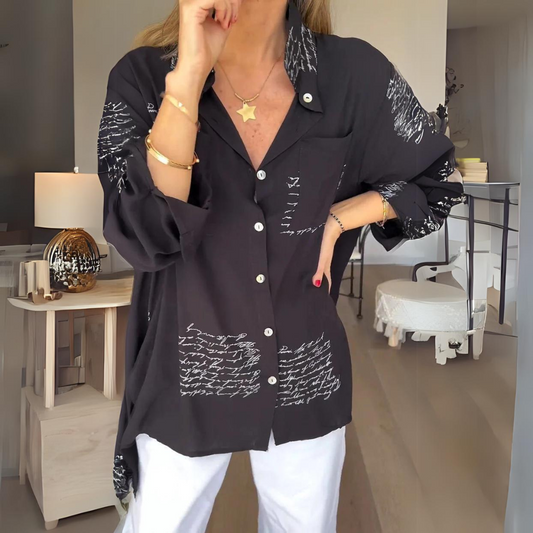 Skylar – Camicia di bottoni manuscrita