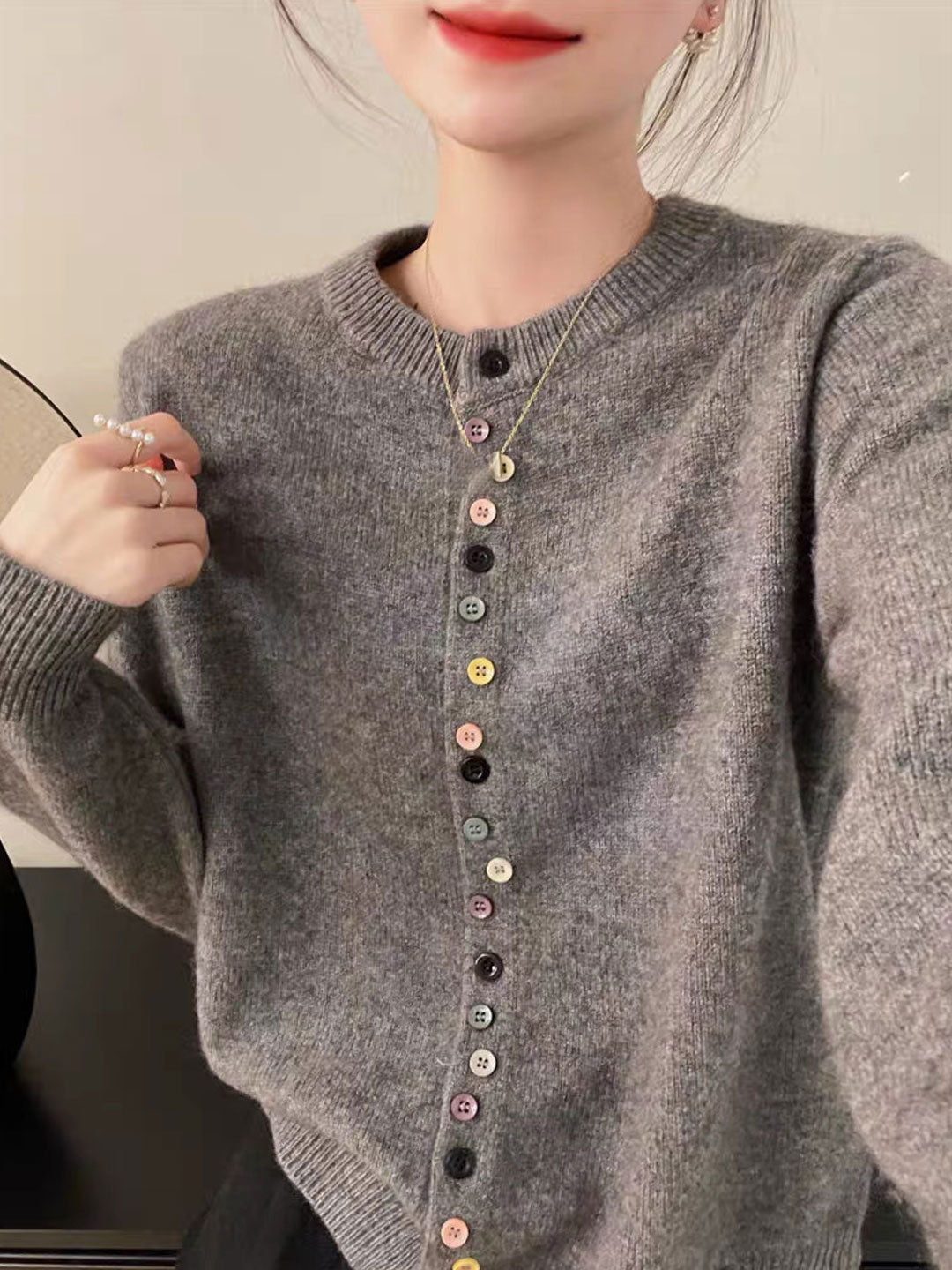 Aaliyah™ | Elegante Cardigan in maglia Abotonado