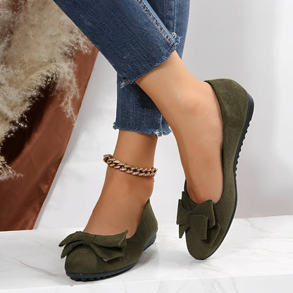Megan - Scarpe in camoscio casual con lazo per donna