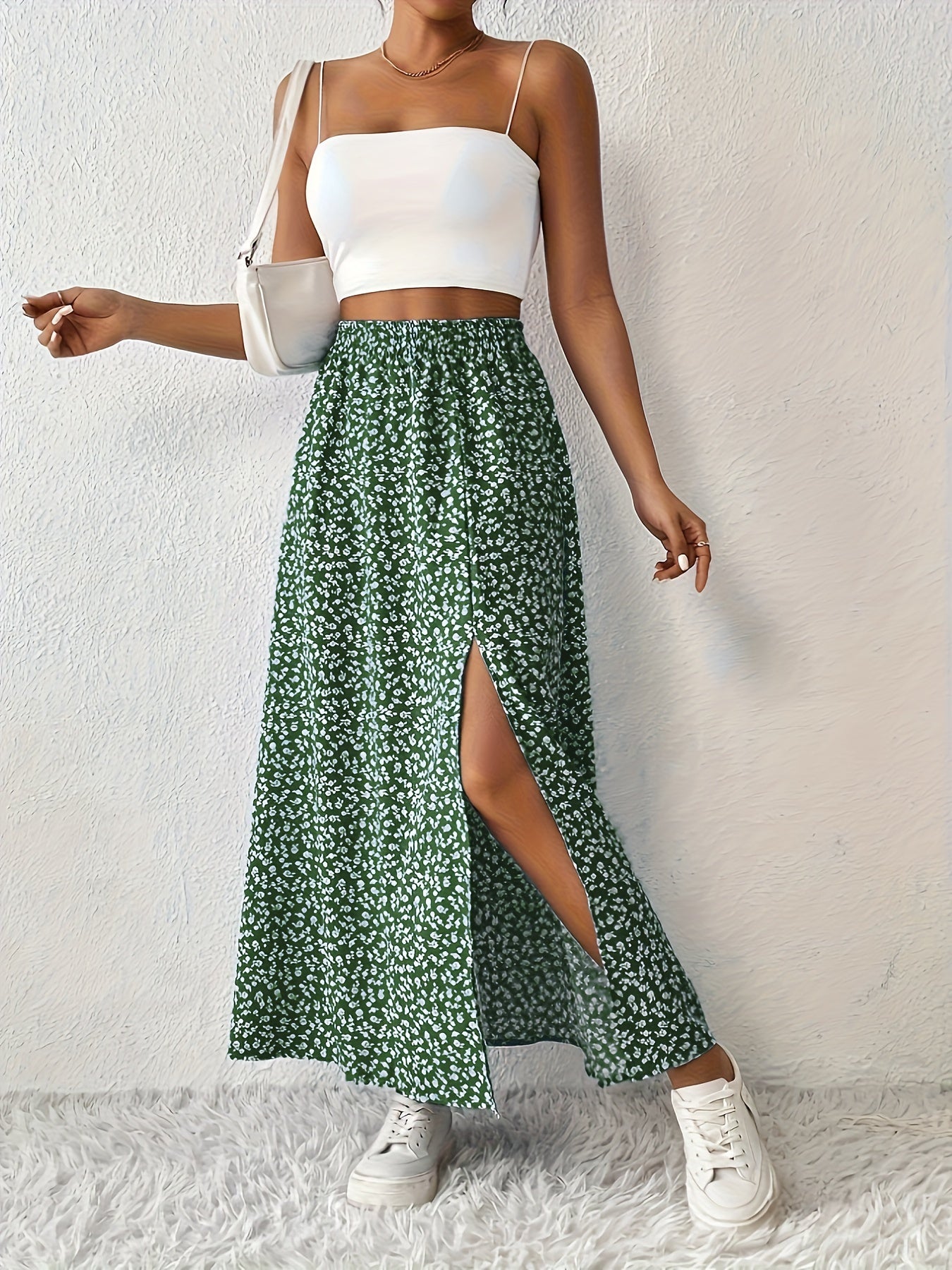 SOLYNNE – GONNA MAXI CON STAMPA FLOREALE