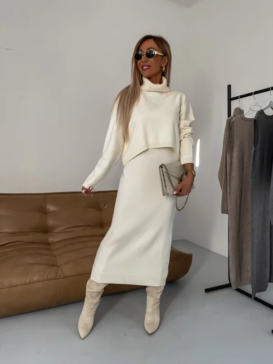 Nicole - Completo in maglia da donna per autunno/inverno